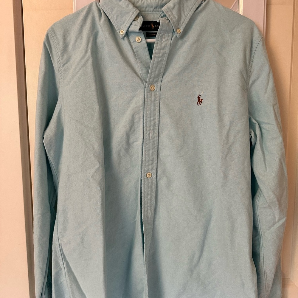 Ralph Lauren Blue Casual Button Down Shirt
